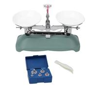 Mechanical Balance Scale, Tray with Weight Kit Chemistry Physical Experiment Accessory Mechanical Tray Balance for laboratory Classroom Teaching Tool (100g)