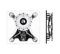 Mechanical Bathroom Scale, Analog Body Weight Scale with 155mm Large Dial, Weighing Range 1kg-120kg, Perfect for Homes, Gyms, and Hotels
