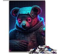 Mechanical Bear 1000 Piece Jigsaw Puzzles for Adults & Teens, Challenging Game And Family Play with Matching Poster And Trivia Sheet (26x38cm)