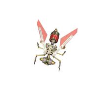 Mechanical Bee Model Metal 3D Insect Puzzle, 127PCS Steampunk DIY Assembly 3D Model Kits to Build Display Piece Hobby Gift for Adults Teens Collection