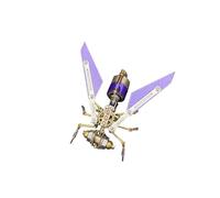 Mechanical Bee Model Metal 3D Insect Puzzle, 127PCS Steampunk DIY Assembly 3D Model Kits to Build Display Piece Hobby Gift for Adults Teens Collection
