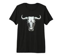 Mechanical Bull Head Artwork Premium T-Shirt