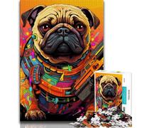 Mechanical Bulldogs Jigsaws 1000 Pieces for Adults,Challenging Game And Family Play with Fully Interlocking Randomly Shaped Pieces 50x75cm