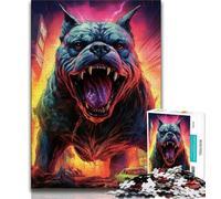 Mechanical Bulldogs Puzzles for Adults Teens 1000pc Puzzle,Toys Educational Games Stress Relieving Wishlist with Santa Claus (50x75cm)