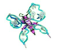 Mechanical Butterfly Building Set, 237 Pieces Luminous Insect Building Blocks STEM Toy, Creative Collectible Animals Collection Model for Display, Ideas Gift for Adutls Kids Aged 6+