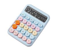 Mechanical Calculator with 12-Digit Large LCD Display Big Round Button Tactile Response for Office School Home Students Accountant