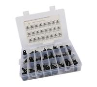 Mechanical Canvas Turn Button Fasteners with Screws, Black 24PCS
