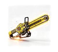Mechanical Chainsaw Building Blocks Set, 1096 PCS Gear-Driven Model Kit | Building Blocks for Adults with a Working Rotating Chain and Display Stand - a Challenging Mechanical Model Build for Teens