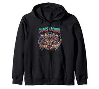 Mechanical Chaos Engine Power Workshop Illustration Zip Hoodie