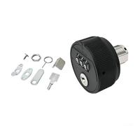 Mechanical Combination Cam Lock, 3-Pack Zinc Alloy Drawer Lock with Key and 3-Digit Password Secure Access for Metal Wooden Cabinets and Filing Drawers(20mm Black)