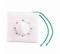 Mechanical Countdown Timer Switch, 30/60/120 Minute 86 Panel Spring Wound Timer Intelligent Timing Switch Controller for Light Exhaust Fan Heater (30 minute)