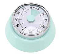 Mechanical Countdown Timer with Visual Display Dial, Stainless Steel Timer for Kitchen Cooking Office Gym, Magnetic Timer with Easy to Use Knob for Time Management Learning (Light Green)