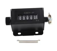 Mechanical Counter 5 Digit Manual Stroke Clicker Resettable Pull Count 0 99999 with Spring for Textile Machinery Printing Large Stamping ABS Aluminum Alloy