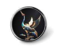 Mechanical Crane Backpack Pin Cute Brooch Decoration Brooches for Women Mens Lapel Pins for Suits Fashion Button Badges for Hat Backpacks Purses Jackets Shirt Suit Lapels-Circular