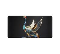 Mechanical Crane Mouse Pad, Non-Slip Rubber Desk Mat with Stitched Edge, Large Mouse Pad for Keyboard, Laptop, Office & Home Decor, 30x60cm