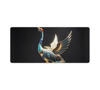 Mechanical Crane Mouse Pad, Non-Slip Rubber Desk Mat with Stitched Edge, Large Mouse Pad for Keyboard, Laptop, Office & Home Decor, 40x90cm