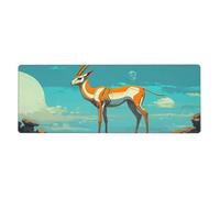 Mechanical Deer On The High Mountain Mouse Pad In Big Extended Non-Slip Rubber Base Mousepad With Stitched Edges Gaming Pc Desktop Large Mouse Pad 11.8x31.5