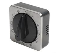 Mechanical Desk Timer with Magnetic Backing, Loud 85dB Alarm, Made from Stainless Steel, Perfect for Cooking, Studying, Workouts, and Multi Use Timing Applications