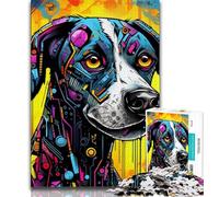 Mechanical Dog 1000 Piece Jigsaw Puzzle for Adults And Teenagers,Pattern Assembly Fun at Home Activities,Birthday Present,Travel Gifts (38x26cm)