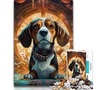 Mechanical Dog Jigsaw Puzzles for Adults 1000 Piece Puzzle,Help The Brain Exercise Addictive Toys to Cultivate Patience A Work of Art (50x75cm)