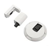 Mechanical Door Stopper with Secure Locking for Safe and Efficient Use (White)