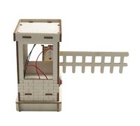 Mechanical Educational Automatic Barrier Gate Craft Project Science Toy with Motion Sensors for Children Learning Intelligent Sensing Barrier Gate Craft Toy