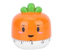 Mechanical Egg Timer, Cute Kitchen Timer, Cooking Timer 60 Minute Wind Up Mechanical Rotating Alarm Carrot Shape Cartoon Countdown Timer(Orange)