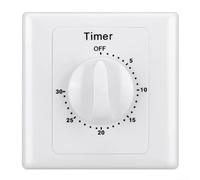 Mechanical & Electronic Digital Timer Switch - Home Appliance Management, Compatible With Water Dispensers, AC & Fans(30 minutes)