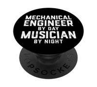Mechanical Engineer By Day Musician By Night Engineering Job PopSockets Adhesive PopGrip