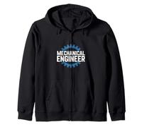 Mechanical Engineer Gear System Design Zip Hoodie