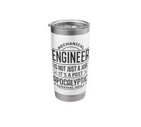 Mechanical Engineer Post Apocalyptic Survival Skill Engineer Stainless Steel Insulated Tumbler