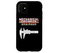 Mechanical Engineer Tool Retro Rainbow Engineering Caliper Case for iPhone 11