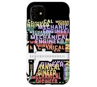 Mechanical Engineer Word Art Design Engineering Caliper Tool Case for iPhone 11