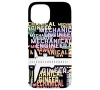 Mechanical Engineer Word Art Design Engineering Caliper Tool Case for iPhone 15