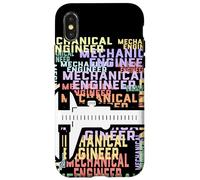 Mechanical Engineer Word Art Design Engineering Caliper Tool Case for iPhone X/XS