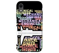 Mechanical Engineer Word Art Design Engineering Caliper Tool Case for iPhone XR