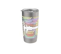 Mechanical Engineer Word Art Design Engineering Caliper Tool Stainless Steel Insulated Tumbler