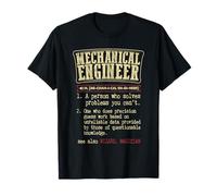 Mechanical engineering nerd geek magic dictionary women men T-Shirt