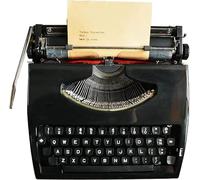 Mechanical English,Old-fashioned Traditional Portable Manual Typewriter,for Notes or Letters or Creative Writing,Writers Literary Gift