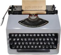 Mechanical English Typewriter Old Fashioned Portable Manual Notes Letters Writing Writers Literary