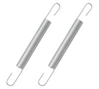 Mechanical Extension Spring Set 4 Inch 540183#61 with Hook Ends 2 Pack for Use Automotive Appliance and Marine Systems