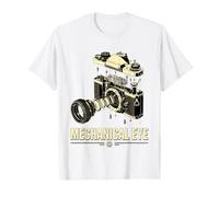 Mechanical Eye Exploded Vintage SLR Camera Drawing T-Shirt