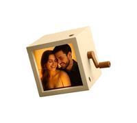 Mechanical Flipping Photo Book Offering LED Lighting and Memories Engravings Texture Suitable for Various Occasion Music Photo Box