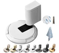 Mechanical Floor Door Stopper, 2024 New Punch-Free Mechanical Silent Floor Door Stop, Windproof Door Stopper Indoor Heavy Duty Floor, for Within 3/4 Inch High Door Gaps (White)