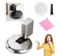 Mechanical Floor Door Stopper, Adjustable Height Door Stoppers, Heavy Duty Door Stop, Adjustable No Drilling Mechanical Floor Door Stopper Magnetic Door Locks with Adhesive (C)