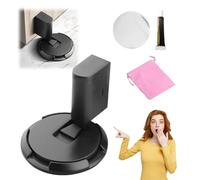 Mechanical Floor Door Stopper, Adjustable Height Door Stoppers, Heavy Duty Door Stop, Adjustable No Drilling Mechanical Floor Door Stopper Magnetic Door Locks with Adhesive (A)