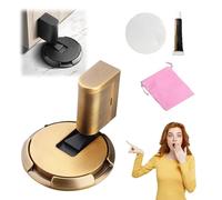 Mechanical Floor Door Stopper, Adjustable Height Door Stoppers, Heavy Duty Door Stop, Adjustable No Drilling Mechanical Floor Door Stopper Magnetic Door Locks with Adhesive (B)