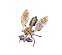 Mechanical Fly B 3D Metal Model Kits for Adults Steampunk Insect Puzzle Building Unique Retro Desk Ornament Gift