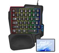 Mechanical Game Keyboard - 22.5x17.7x3cm Pad, ABS Ergonomic Keypad, Portable Layout with Programmable Controls Mechanical Feeling | Compact Phone Accessory for Home School and Dorm Users