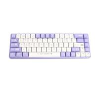 Mechanical Gaming Keyboard, 68 Keys Red Switch Wired Mechanical Keyboard, Compact Hot Swappable Dynamic Backlighting Gaming Keyboard for Computer PC Desktop (Purple and White)